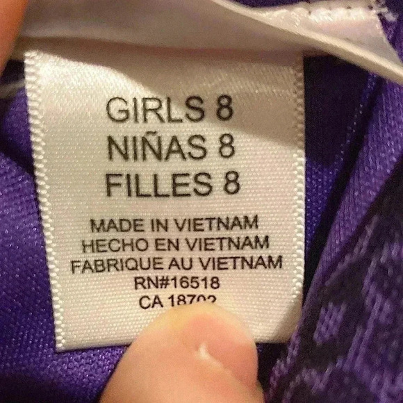 NWOT Emily West Girl’s Short Formal Dress Lined w/ Ruffles Sz. 8 - Picture 6 of 6